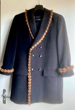 Dames mantel/ Jas/ winterjas Louis Féraud zwart.maat 42, Ophalen of Verzenden, Zo goed als nieuw, Maat 42/44 (L), Zwart