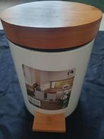 Pedaalemmer met bamboe deksel - 3 liter, Huis en Inrichting, Woonaccessoires | Prullenbakken, Met pedaal, Ophalen of Verzenden
