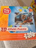 Playtive 3D-Effect Puzzel - Tijger - 555 stukjes, Ophalen of Verzenden, 500 t/m 1500 stukjes, Zo goed als nieuw, Legpuzzel