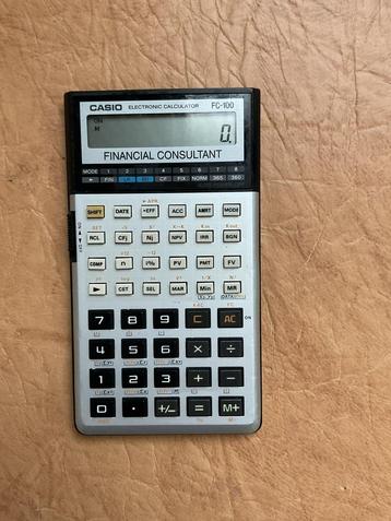 🔥CasioFC-100 Vintage Financial Calculator🔥Verzamelobject🔥 beschikbaar voor biedingen