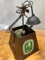 Prachtige kneipe cafe bier lamp koper kleir. Mooie staat, Verzamelen, Ophalen, Gebruikt, Reclamebord, Plaat of Schild, Overige merken