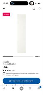 5x Witte Forsand deuren  - 50x229 cm, Minder dan 80 cm, 215 cm of meer, Binnendeur, Nieuw