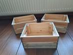 3x Ikea Knagglig houten kisten 23x31x15 cm, Minder dan 50 cm, Gebruikt, Minder dan 50 cm, Ophalen of Verzenden
