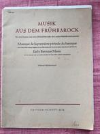 Musik aus dem Frühbarock bladmuziek, Gebruikt, Klassiek, Zang, Ophalen of Verzenden