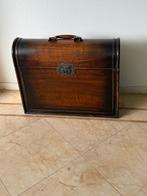 Klassieke Houten Koffer, Ophalen, Zo goed als nieuw, Overige houtsoorten, Minder dan 50 cm