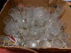 Doos met oude glazen. Oa Grolsch Heineken., Ophalen, Bierglas