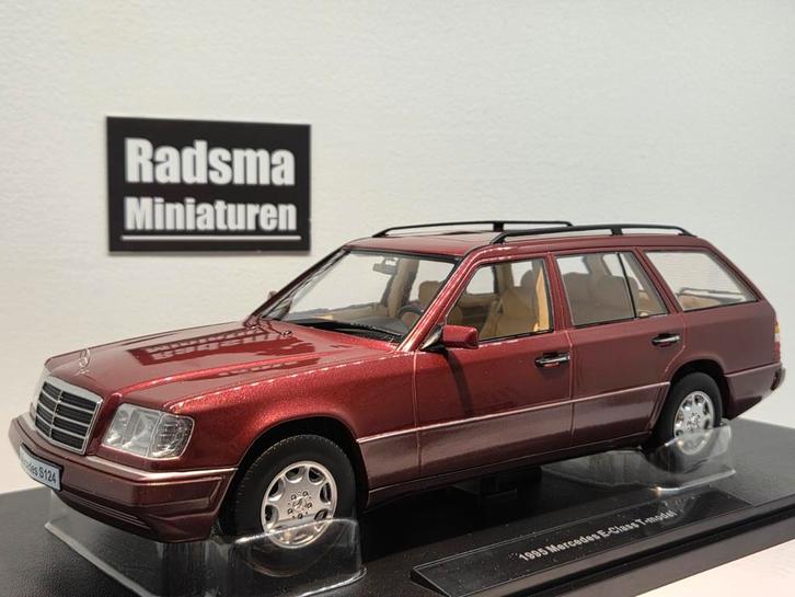 Mercedes-Benz E-Klasse S124 Almadine rot - 1:18 Triple9, Hobby en Vrije tijd, Modelauto's | 1:18, Nieuw, Auto, Ophalen of Verzenden