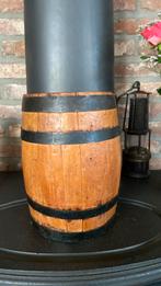 Wijnvat kastanje hout 26 cm hoog 18 cm doorsnee, Antiek en Kunst, Curiosa en Brocante, Ophalen of Verzenden