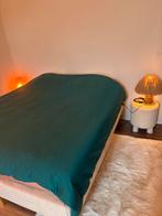 Kingsize bed in goede staat, Ophalen, Gebruikt, Beige, Tweepersoons