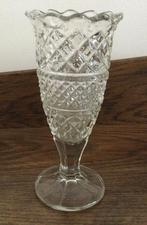 Vaas geperst glas, Ophalen of Verzenden, Gebruikt, Glas, Minder dan 50 cm