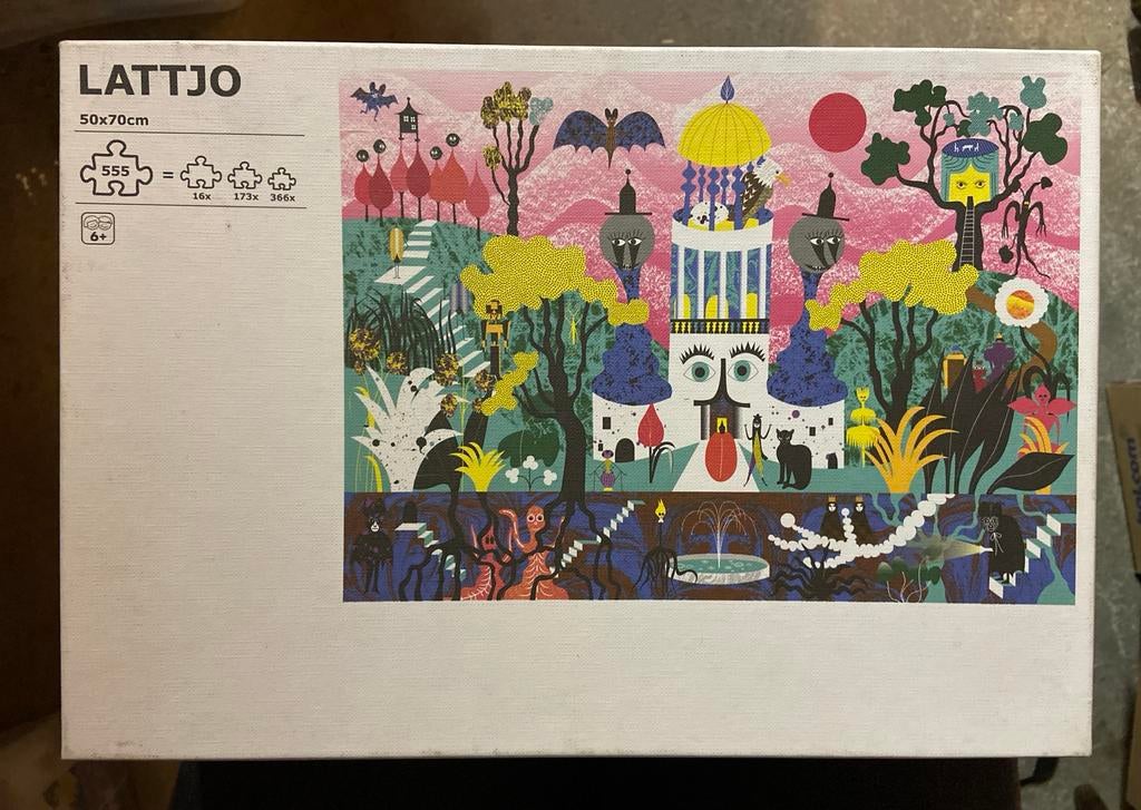 LATTJO Puzzel 555 stukjes - IKEA, Hobby en Vrije tijd, Denksport en Puzzels, Zo goed als nieuw, Legpuzzel, 500 t/m 1500 stukjes