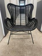 Mooie rotan bamboe stoel - Rotterdam Ommoord, Huis en Inrichting, Stoelen, Gebruikt, Zwart, Riet of Rotan, Ophalen of Verzenden