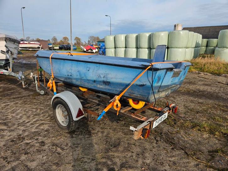 Boot met trailer, Watersport en Boten, Bootonderdelen, Gebruikt, Overige typen, Motorboot, Ophalen