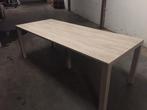Tafel 2 stuks afm. 220x90 cm 4-poots Vergadertafel, Ophalen