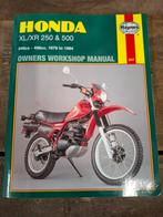Hondz XL XR 250 & 500 1978-1984 werkplaatshandboek Haynes, Ophalen of Verzenden, Honda