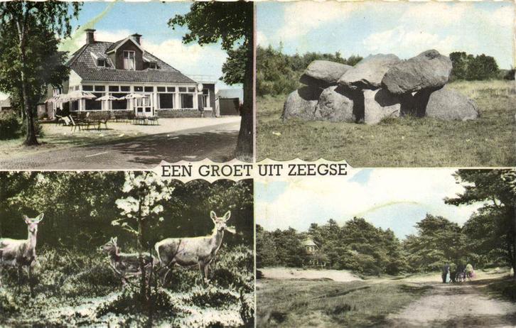 Een groet uit Zeegse - 4 afb - 1968 gelopen, Verzamelen, Ansichtkaarten | Nederland, Gelopen, Noord-Brabant, Voor 1920, Ophalen of Verzenden