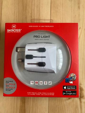 Skross wereld reisstekker adapter, Pro Light, nieuw beschikbaar voor biedingen