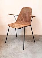 Basket Chair / Franco Campo & Carlo Graffi 1950's, Mid Century Modern Design, Gebruikt, Bruin, Eén