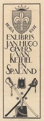 0486 Ex Libris Nederland : Jeanne Bieruma Oosting, 1939, Antiek en Kunst, Kunst | Etsen en Gravures, Verzenden