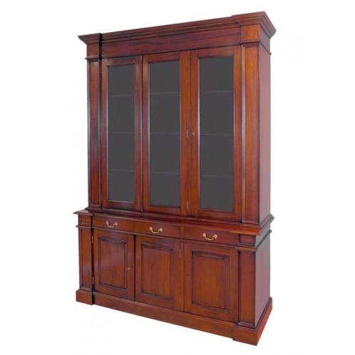 Massieve kast / massief mahonie kast / Klassieke kast, Huis en Inrichting, Kasten | Boekenkasten, Nieuw, 200 cm of meer, 200 cm of meer
