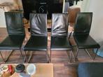 Eettafel stoelen, Ophalen, Gebruikt, Zwart, Leer