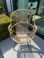 Vintage rotan stoel, Gebruikt, Ophalen of Verzenden, Bruin, Eén