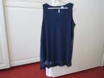 leuke blauwe top met sterretjes en onderhemdje M&S maat L, Blauw, Maat 42/44 (L), Ophalen of Verzenden, MS Mode