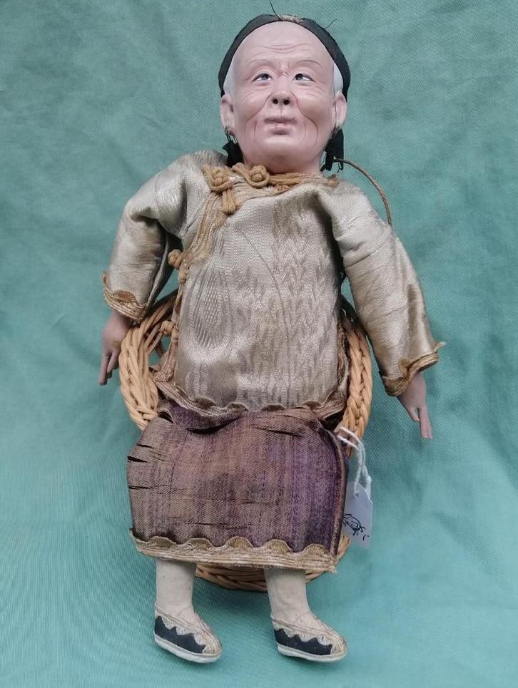 Vintage Chinese pop - Oude man, Antiek en Kunst, Antiek | Speelgoed, Ophalen of Verzenden