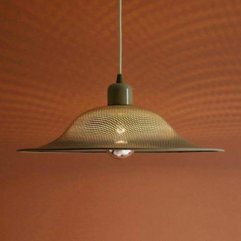 vintage design LAMP Memphis Milano stijl Deens grijs 80s 90s, Huis en Inrichting, Lampen | Hanglampen, Gebruikt, Minder dan 50 cm