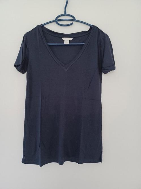 Als NIEUW blauwe top / shirt H&M - maat XS 34, Kleding | Dames, T-shirts, Zo goed als nieuw, Maat 34 (XS) of kleiner, Blauw, Korte mouw