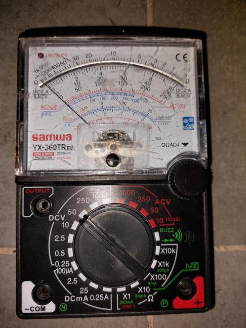 Analoge multimeter, Doe-het-zelf en Verbouw, Meetapparatuur, Gebruikt, Multimeter, Ophalen of Verzenden