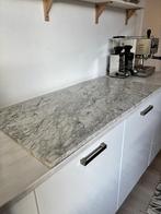 Losse marmeren plaat, wit Carrara, past Ikea's Bror Werkbank, Ophalen, Gebruikt, Minder dan 25 mm, Plank