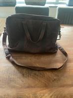 Leren donkerbruine (laptop) tas Manfield, Ophalen of Verzenden, Zo goed als nieuw, Bruin, Overige typen