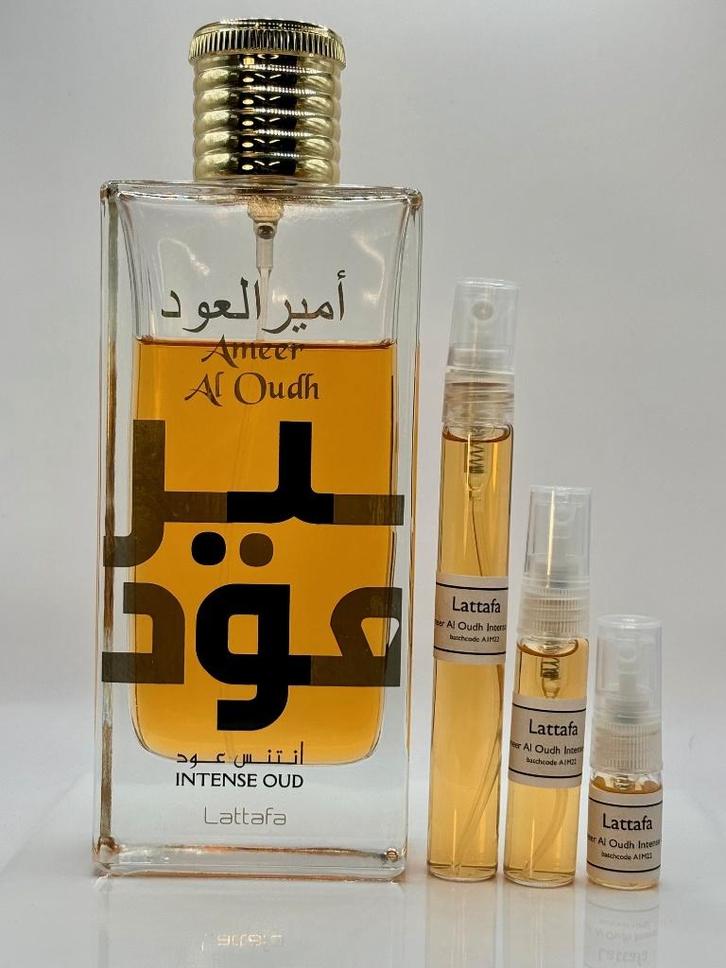Lattafa - Ameer Al Oudh Intense Oud sample | decant 2ml-10ml, Sieraden, Tassen en Uiterlijk, Uiterlijk | Parfum, Nieuw, Verzenden