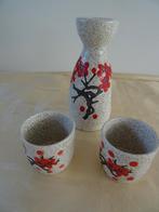 Japanse sake karaf Tokkuri set kersenbloesem design, Ophalen of Verzenden, Huis en Inrichting
