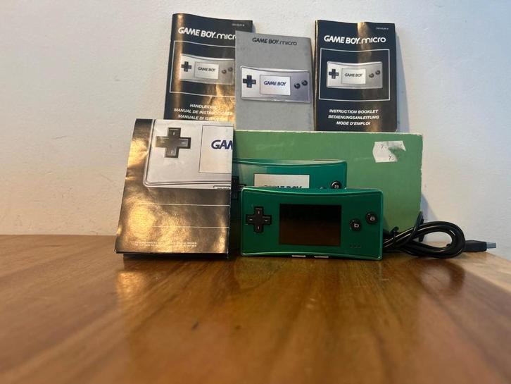 Nintendo Game Boy Micro Groen, Spelcomputers en Games, Spelcomputers | Nintendo Game Boy, Zo goed als nieuw, Game Boy Micro, Ophalen of Verzenden