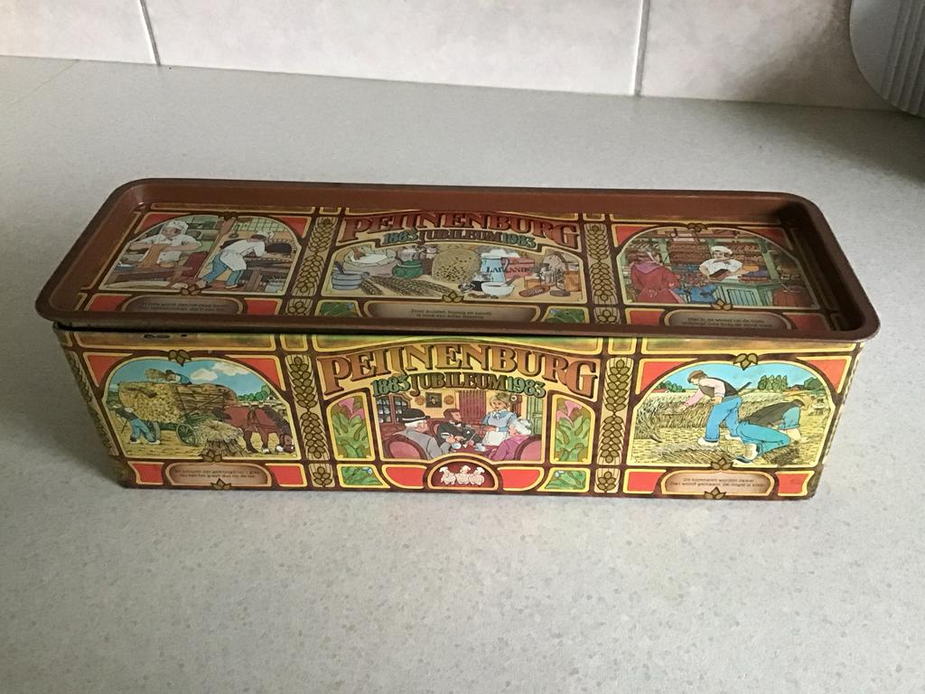 Vintage Peijnenburg Blik 1883 Jubileum 1983, Verzamelen, Blikken, Ophalen of Verzenden
