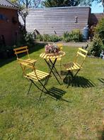 origineel Frans bistro tuinsetje, Tuin en Terras, Tuinsets en Loungesets, Ophalen of Verzenden, Gebruikt, Overige materialen, 2 zitplaatsen