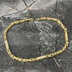 14k gouden armband koningsschakel nieuw met stenen, Sieraden, Tassen en Uiterlijk, Armbanden, Ophalen of Verzenden, Nieuw, Goud