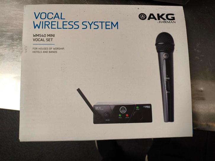 AKG SR40 Mini Pro Draadloze Microfoon - Weinig Gebruikt, Muziek en Instrumenten, Microfoons, Ophalen of Verzenden