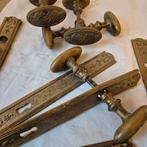 4 sets kasteel klinken, antieke deurklinken grote ovale knop, Ophalen of Verzenden