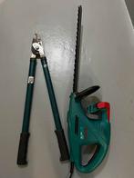 Elektrische heggenschaar + takkenschaar, Ophalen, Gebruikt, 20 t/m 29 mm, Makita, Gardena, Bosch, Einhell