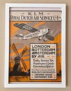 Mooie KLM Luchtvaart Affiche Poster in frame, Verzamelen, Luchtvaart en Vliegtuigspotten, Ophalen of Verzenden, Nieuw, Schaalmodel