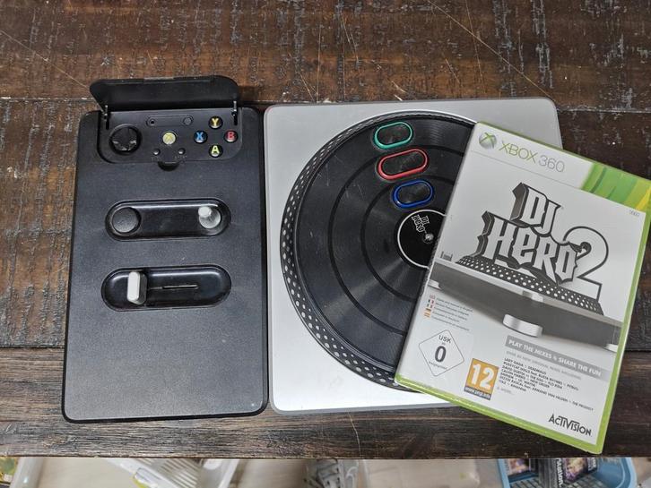 DJ hero draaitafel + DJ Hero 2 SEALED Xbox 360, Spelcomputers en Games, Games | Xbox 360, Zo goed als nieuw, Muziek, 1 speler