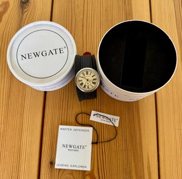 Newgate horloge - Zwart Leer - klassiek Brits design - Nieuw beschikbaar voor biedingen