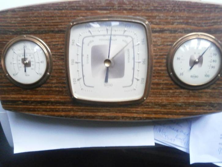 3 Delige Sundo Barometer op Console, Audio, Tv en Foto, Weerstations en Barometers, Gebruikt, Ophalen of Verzenden
