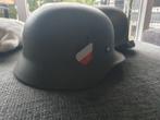 Duitse helm 2x, Verzamelen, Militaria | Tweede Wereldoorlog, Ophalen, Landmacht, Duitsland, Helm of Baret