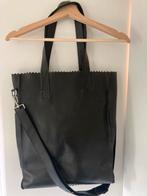 Myomy Paper Bag Tas met Laptopvak - Zwart, Sieraden, Tassen en Uiterlijk, Tassen | Damestassen, Ophalen of Verzenden, Zo goed als nieuw