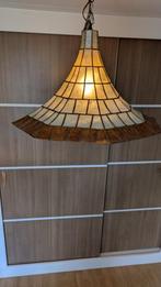 Hanglamp mother of pearl, Huis en Inrichting, Lampen | Hanglampen, Ophalen, Gebruikt, Vintage, Minder dan 50 cm