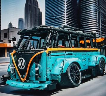 Groene Low Rider Bus VW 50 cm beschikbaar voor biedingen